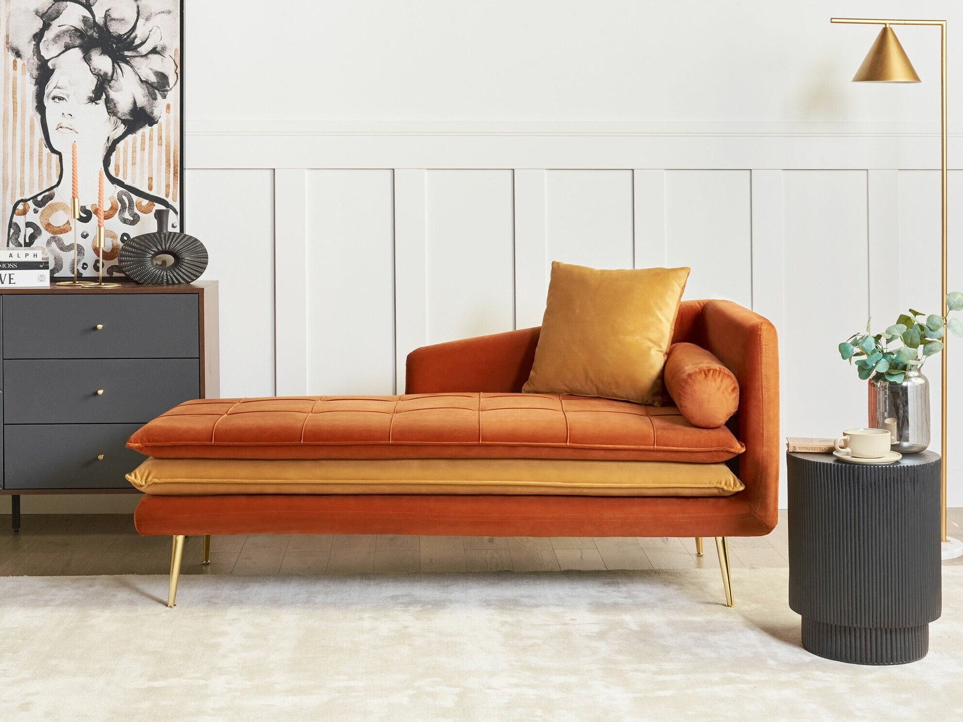 Počivalnik Berwyn 1044 (Temno oranžna + Oranžna)