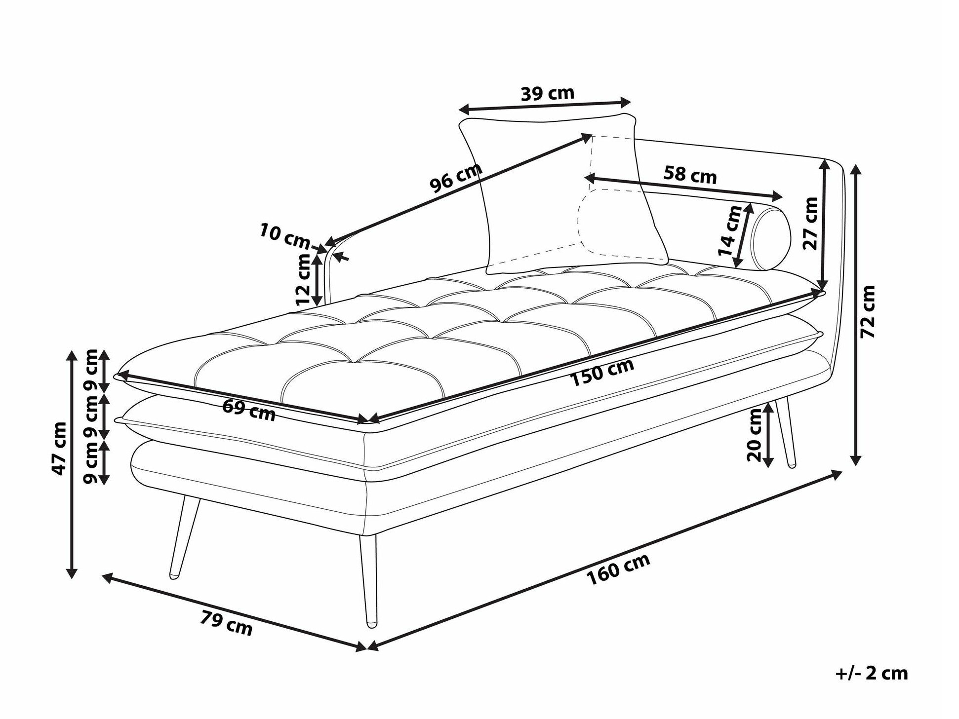 Počivalnik Berwyn 1044 (Temno oranžna + Oranžna)