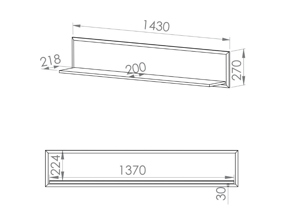 Stenska polica Romlevo 105
