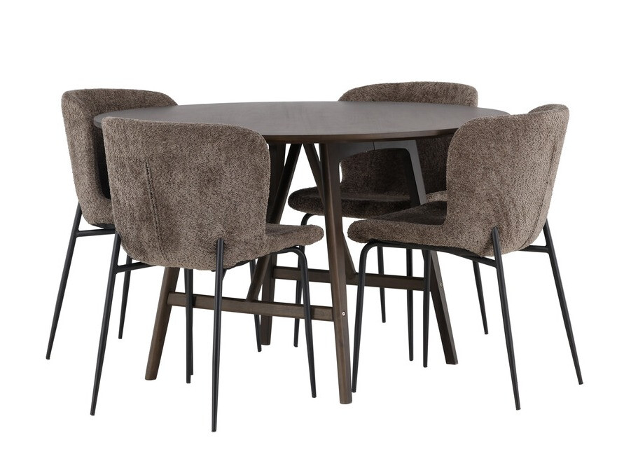 Jedilniški komplet Dallas 4570 (Rjava)