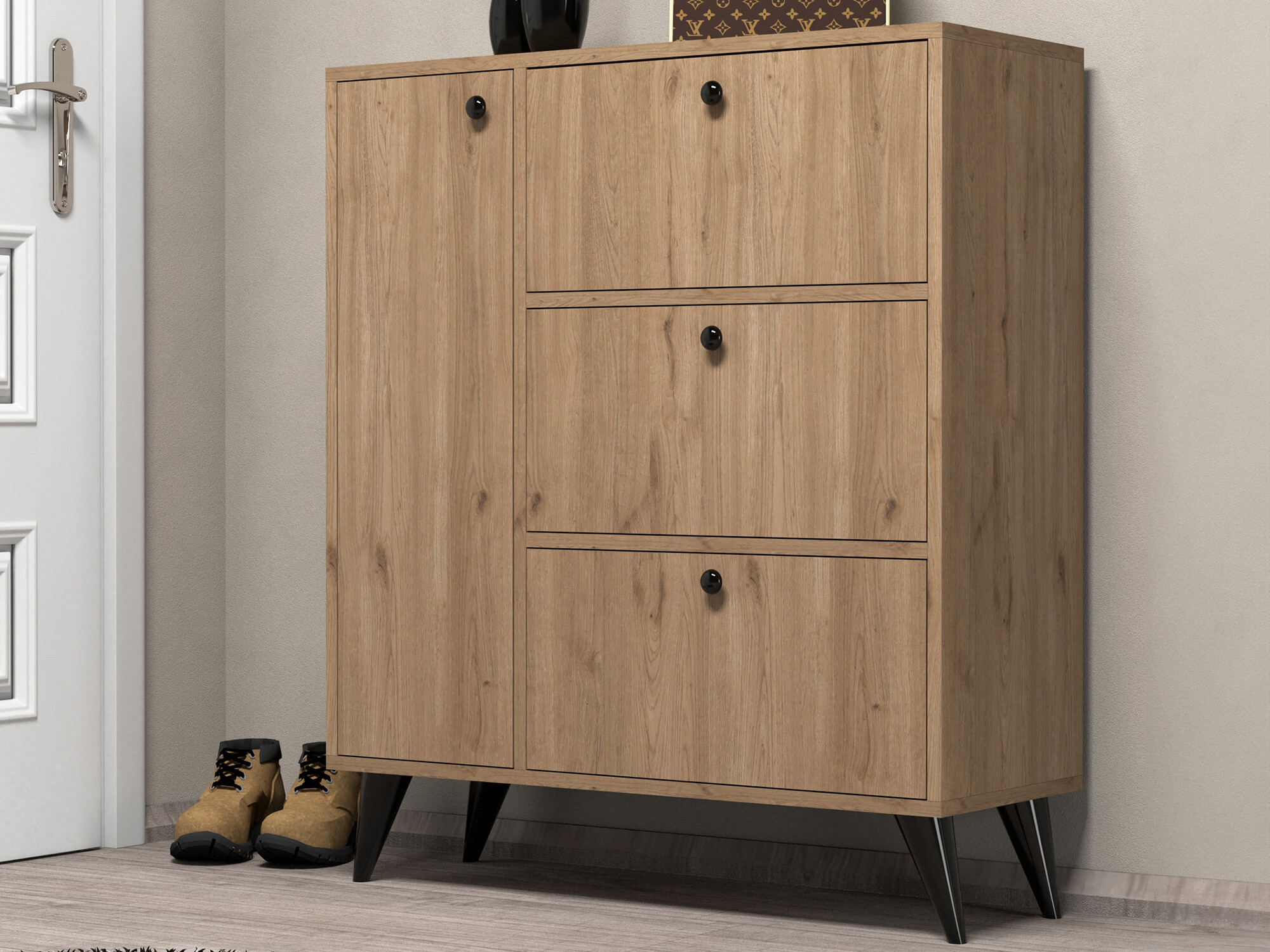 Regal za čevlje Kailua 540 (Hrast)