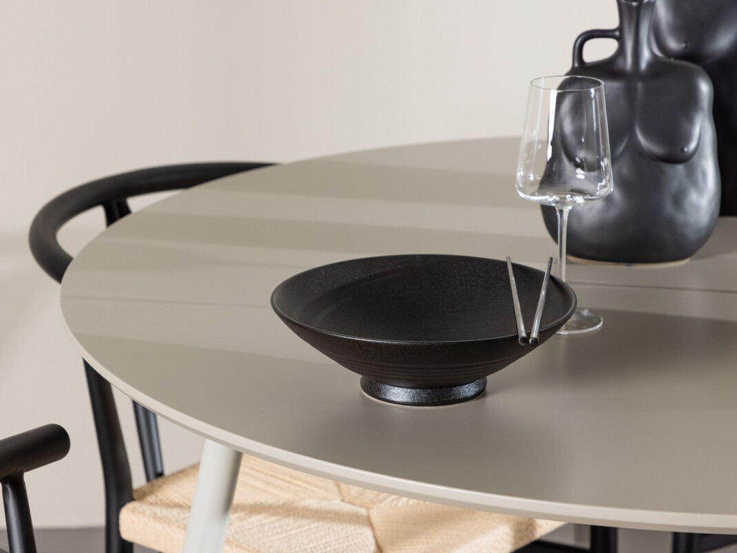 Jedilniški komplet Dallas 4573 (Črna + Bež)