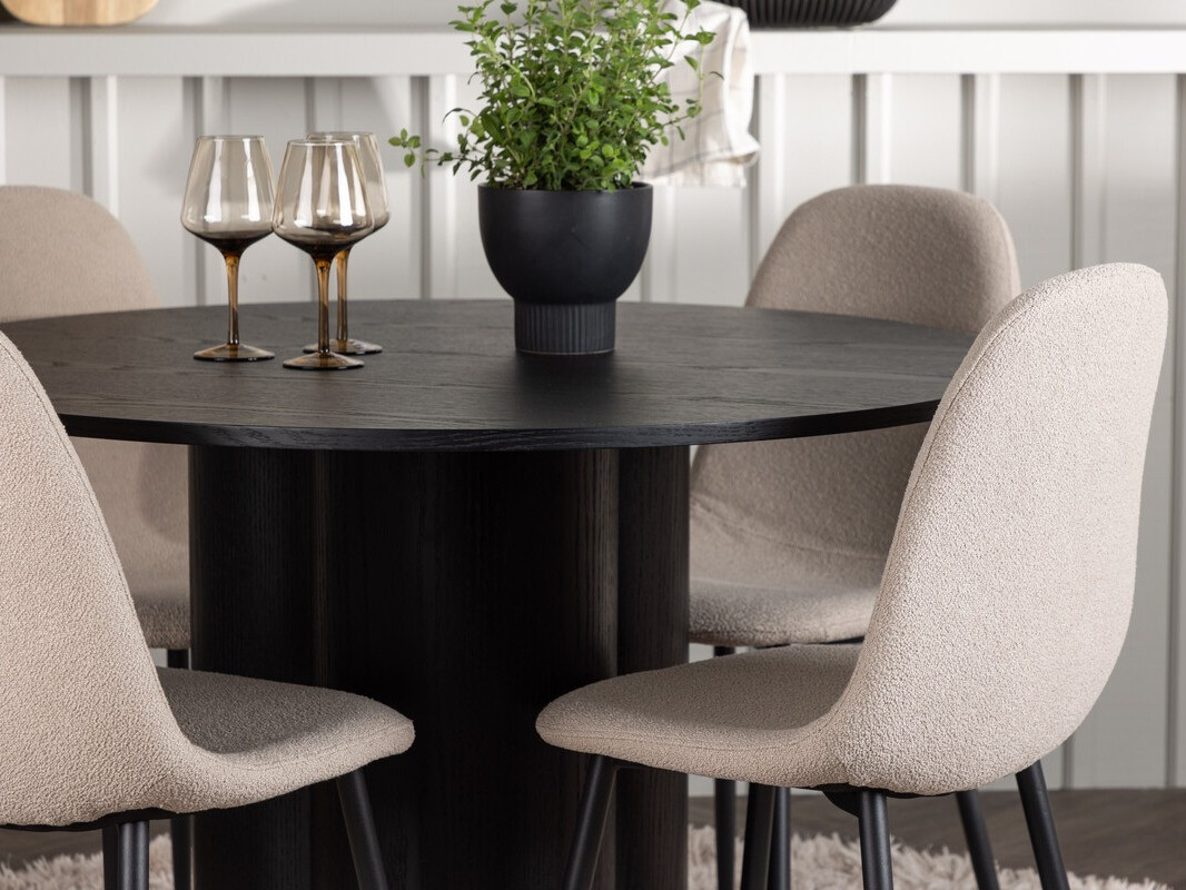 Jedilniški komplet Dallas 4578 (Črna)