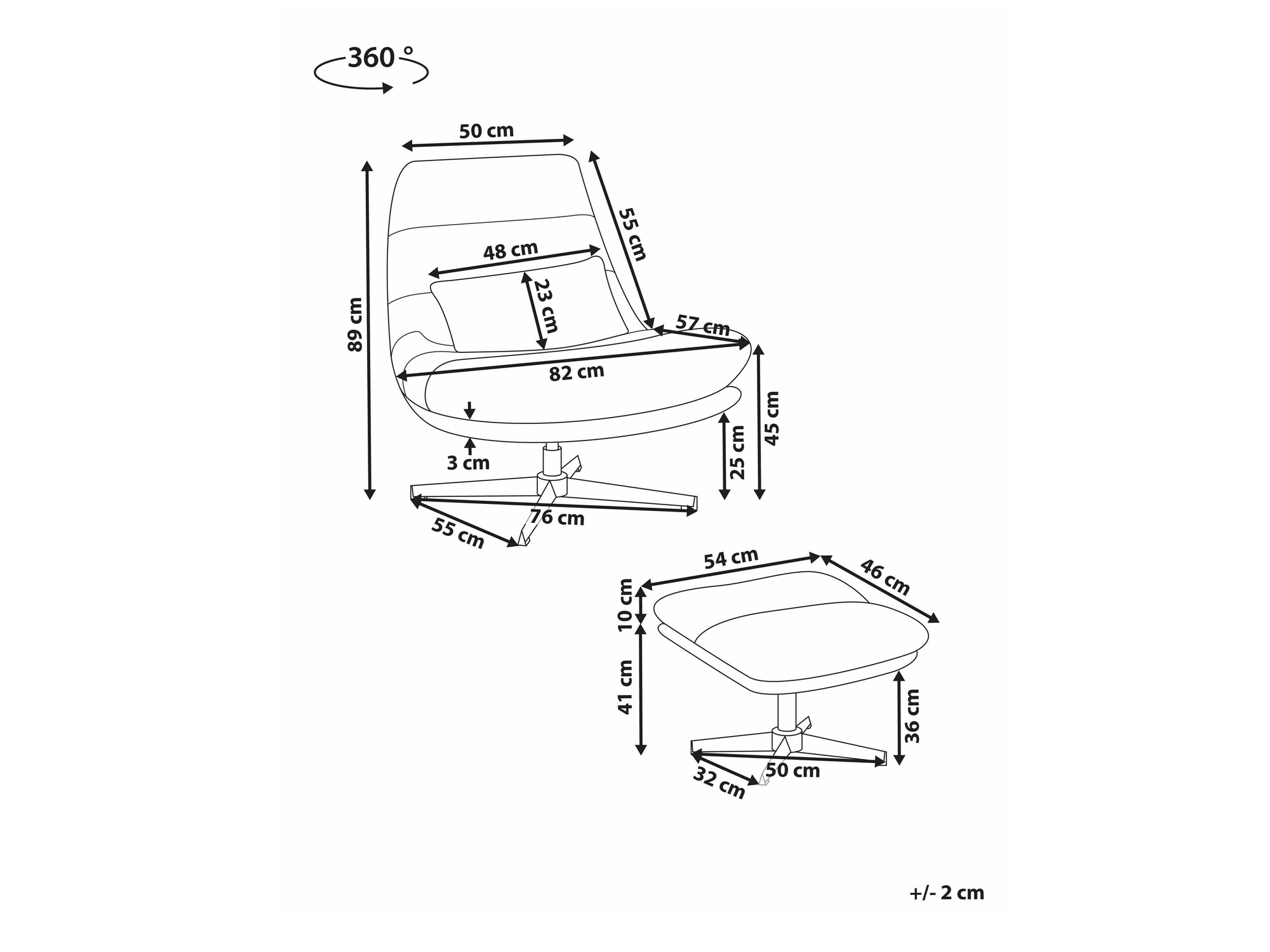 Fotelj Berwyn 2258 (Bež)