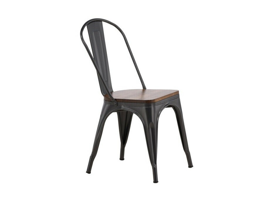 Jedilniški komplet Dallas 4589 (Črna + Oreh)