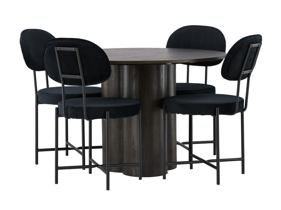 Jedilniški komplet Dallas 4605 (Temni oreh)