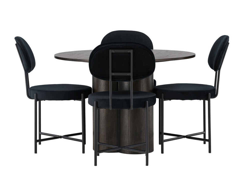 Jedilniški komplet Dallas 4605 (Temni oreh)