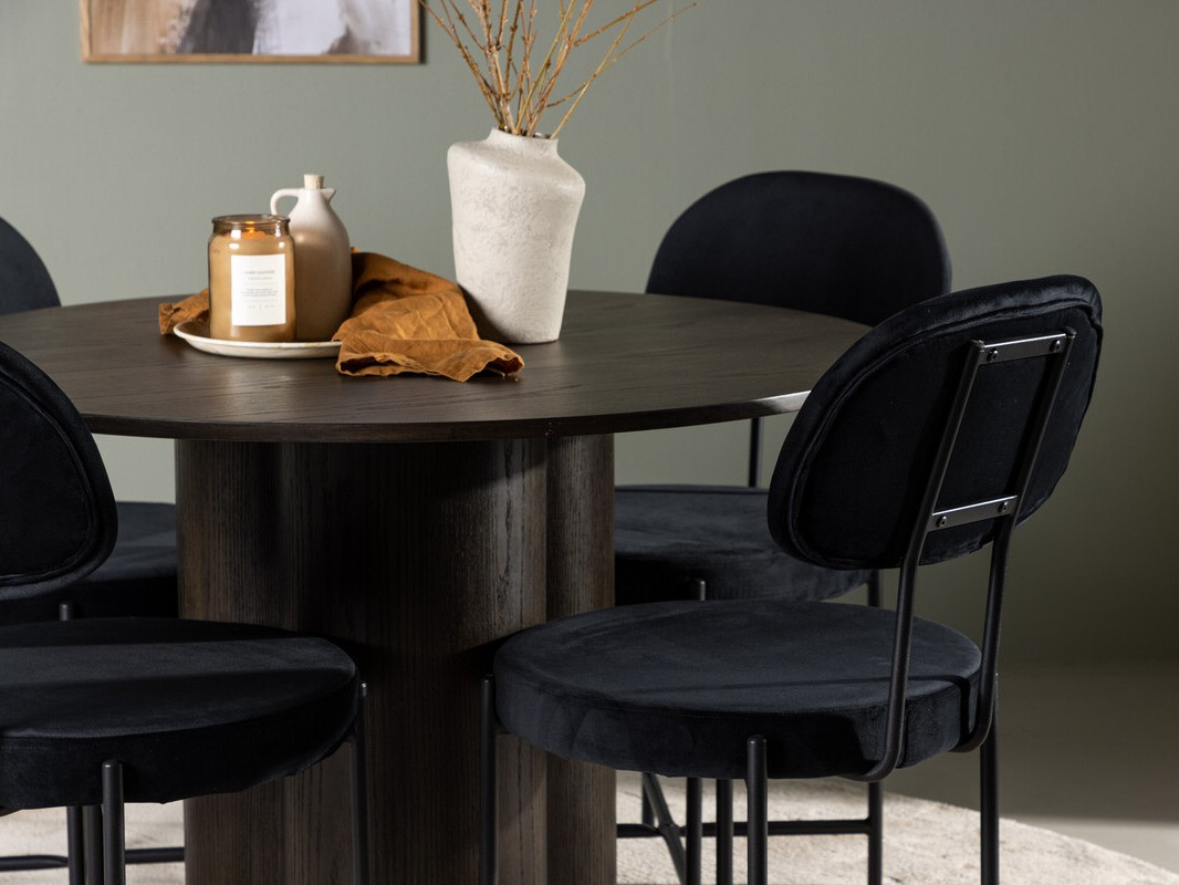 Jedilniški komplet Dallas 4605 (Temni oreh)