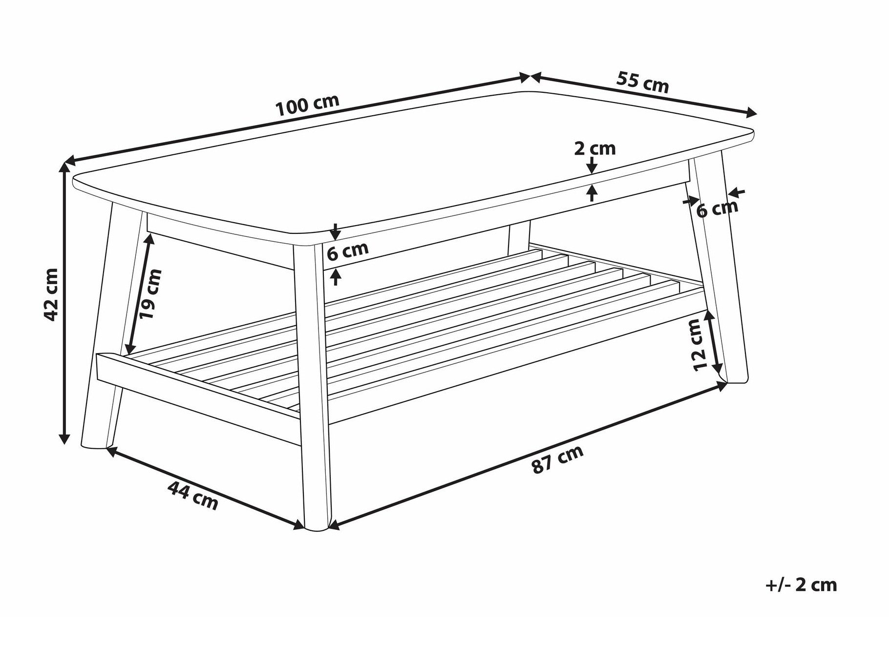 Klubska mizica Berwyn 2260