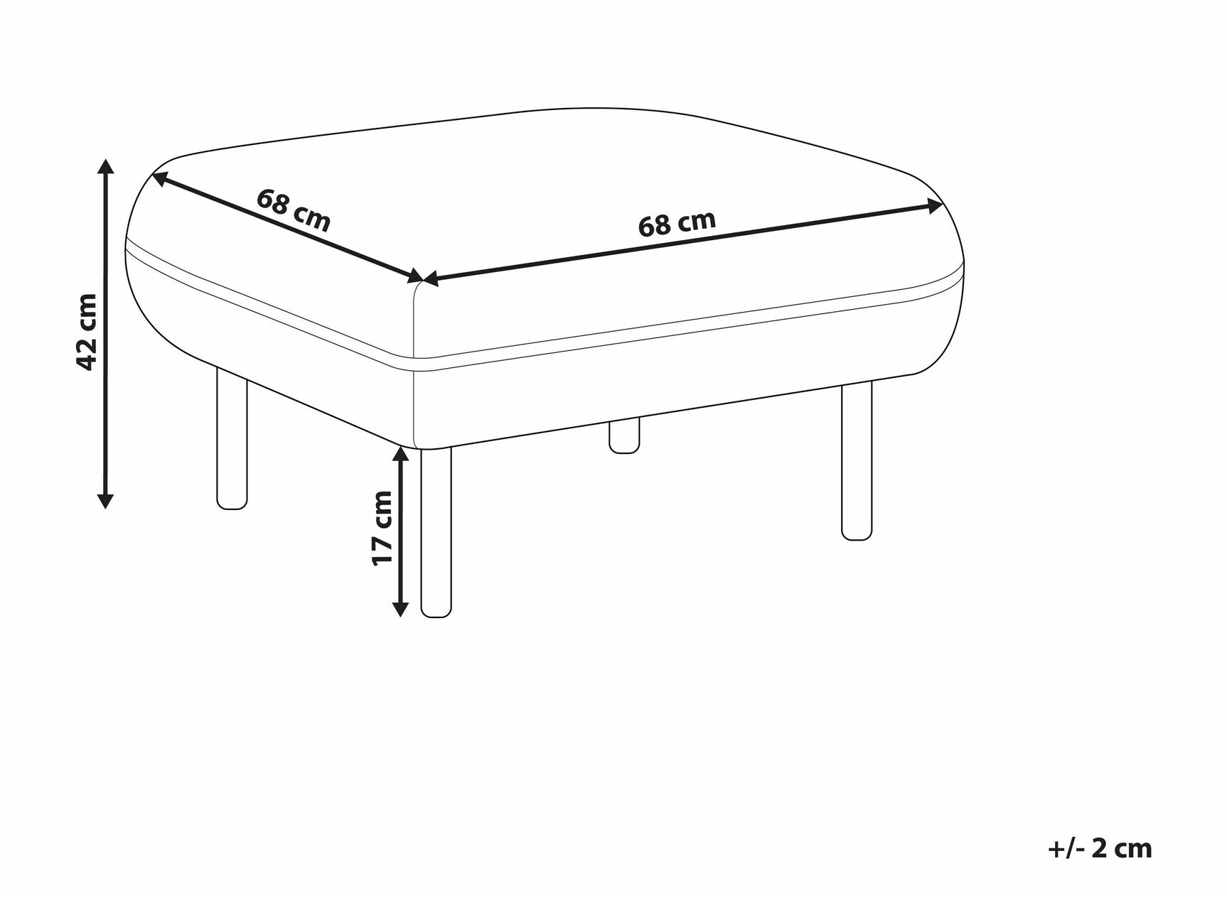 Tabure Berwyn 2264 (Svetlo siva)