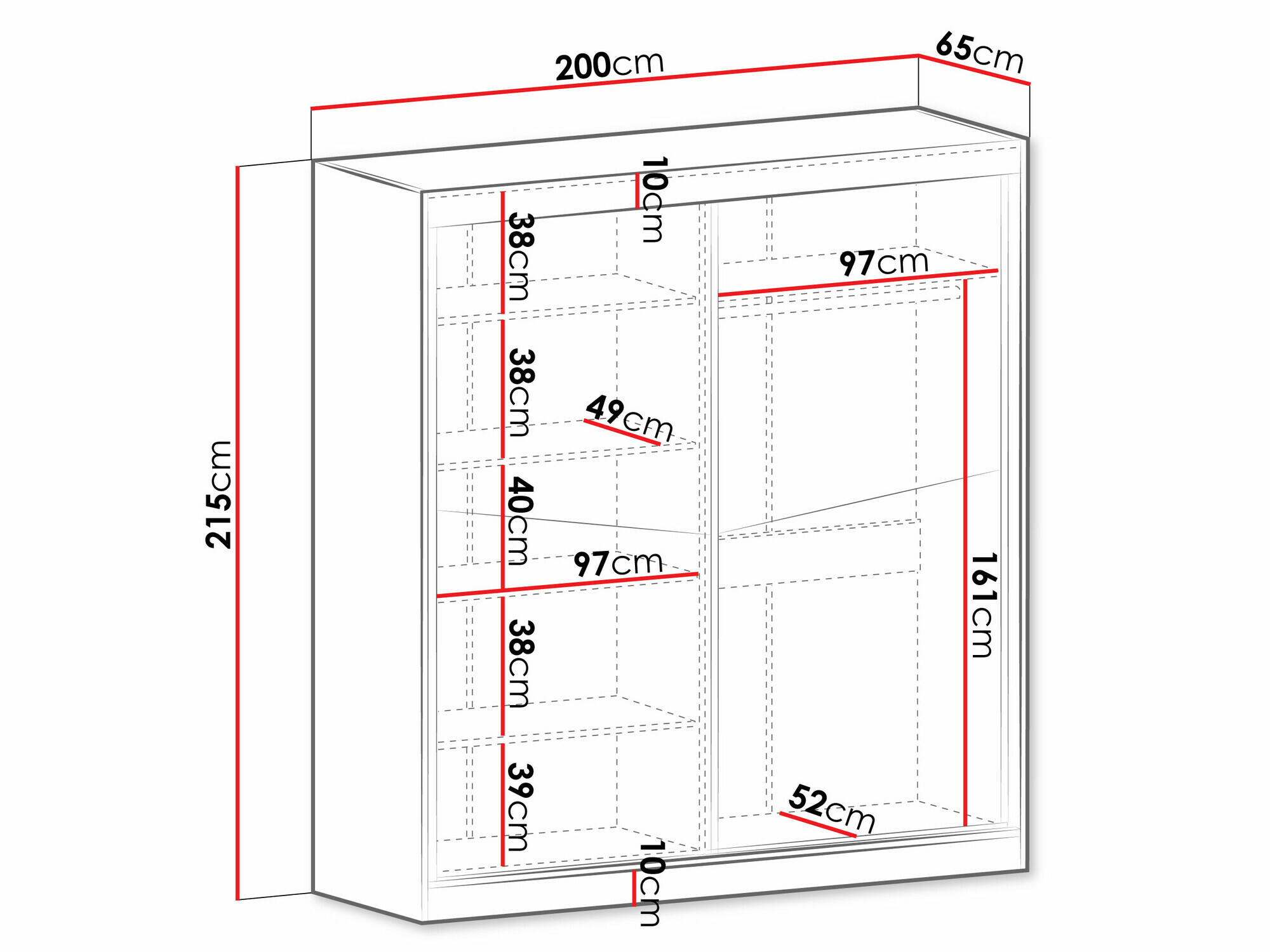 Garderobna omara Tenreme 100 (Hrast + Črna)