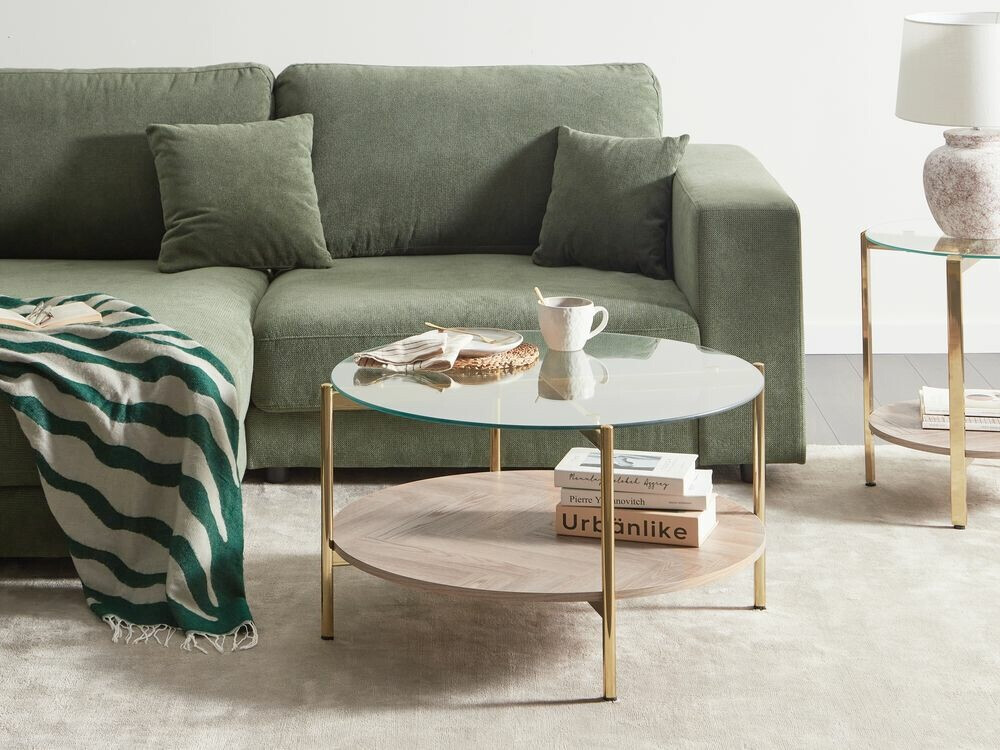 Klubska mizica Berwyn 2275 (Zlata + Svetel les)