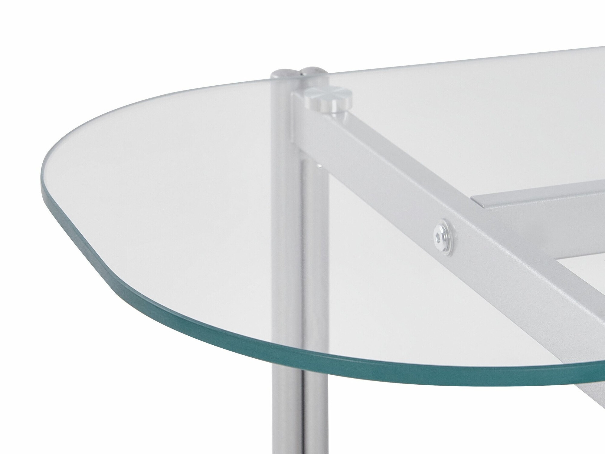 Konzolna miza Berwyn 2278 (Srebrna + Svetel les)