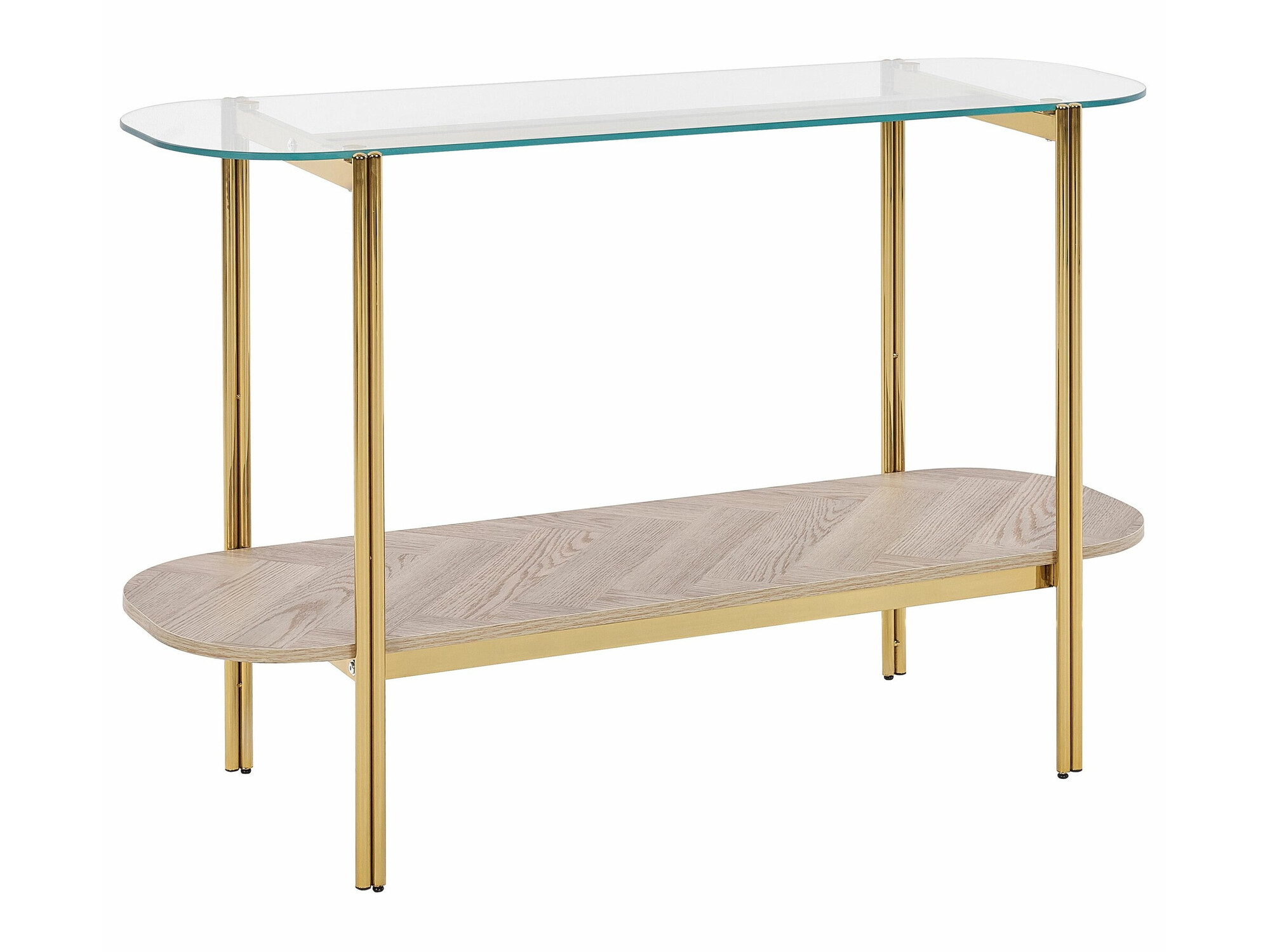 Konzolna miza Berwyn 2278 (Zlata + Svetel les)