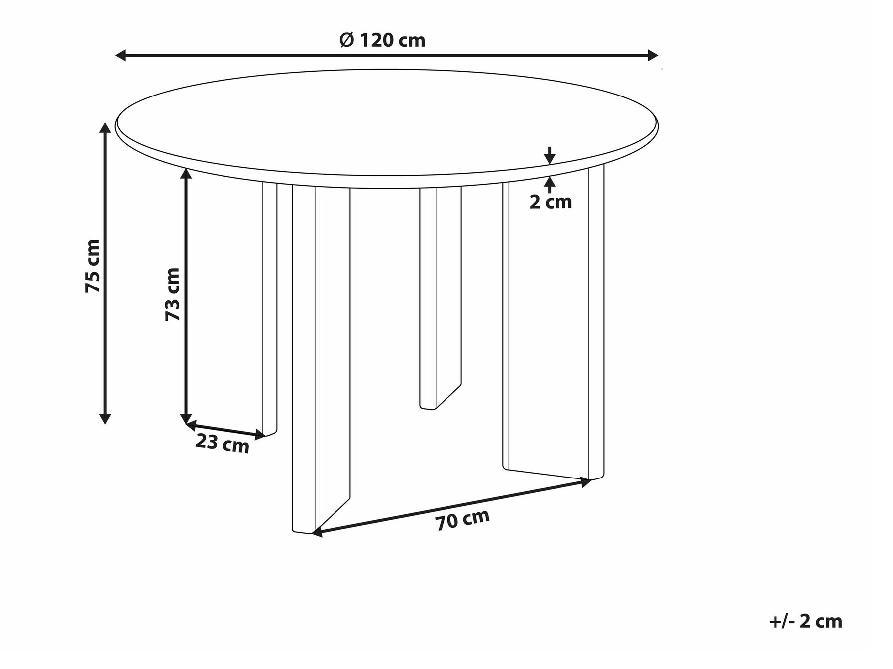 Miza Berwyn 2274 (Črna)