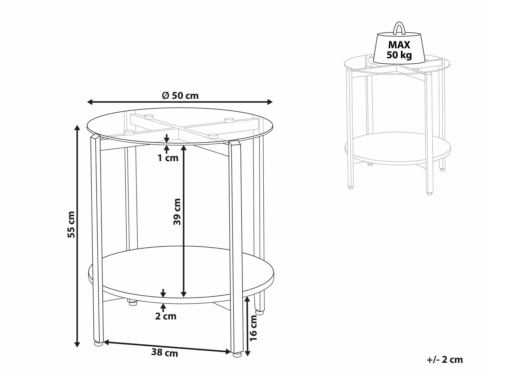 Stranska mizica Berwyn 2277 (Zlata + Svetel les)