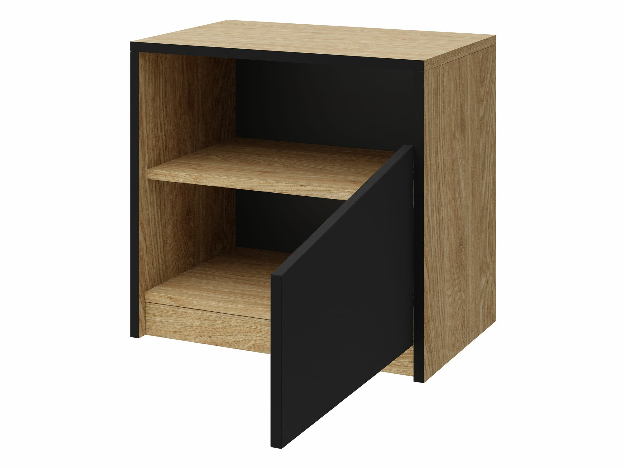 Komplet spalnic Tenreme 108 (Hrast + Črna)