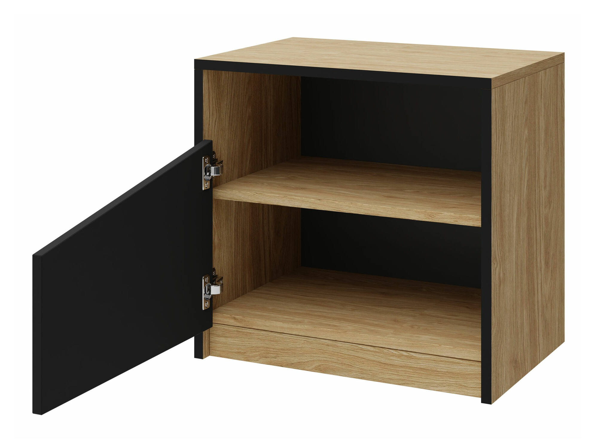 Komplet spalnic Tenreme 108 (Hrast + Črna)