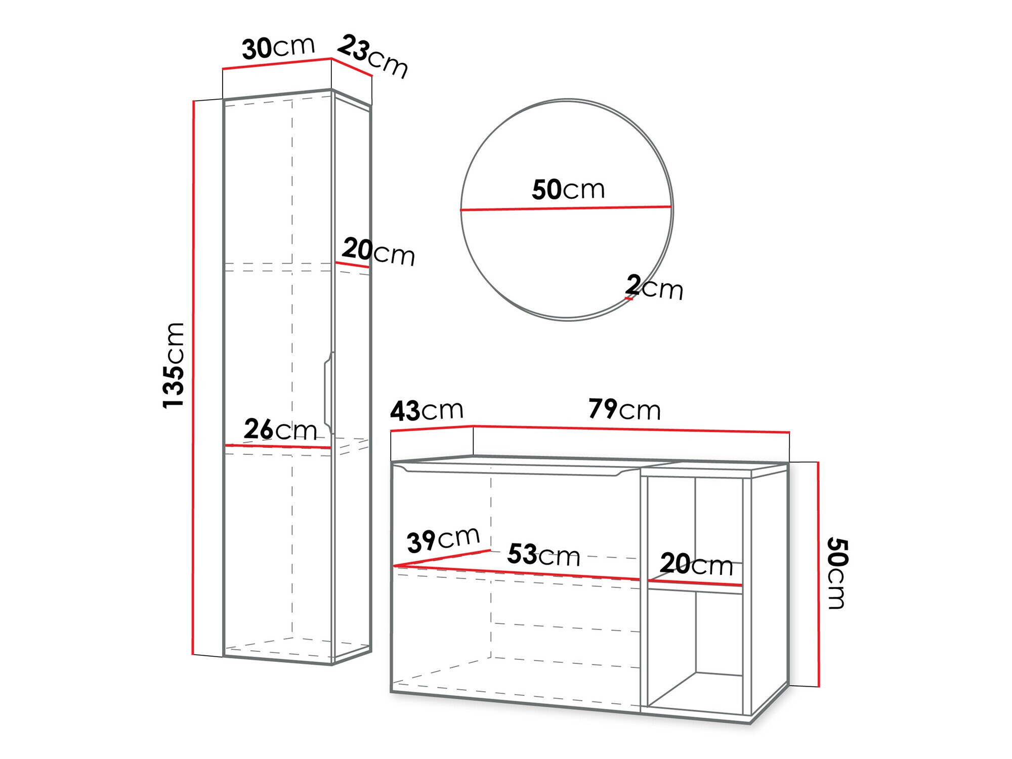 Kopalniški komplet Comfivo 406 (Bela + Zlata)