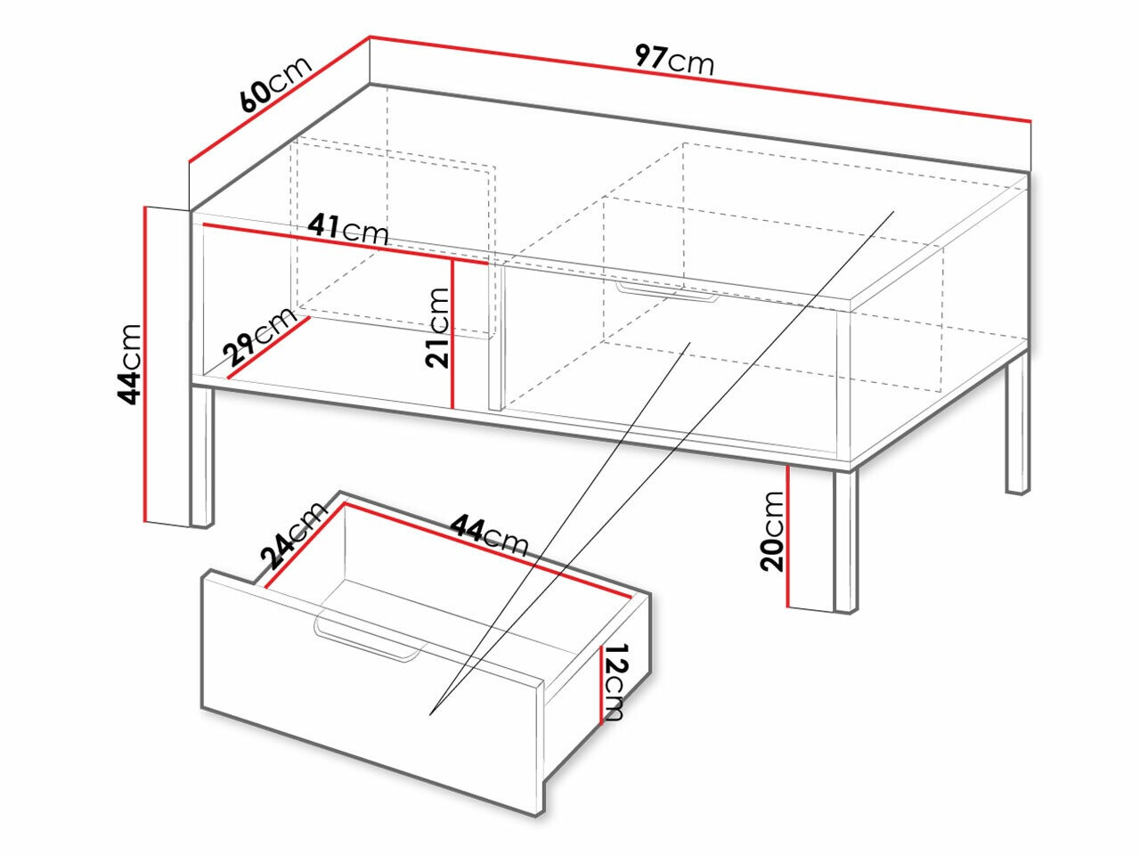 Klubska mizica Velsoru 107