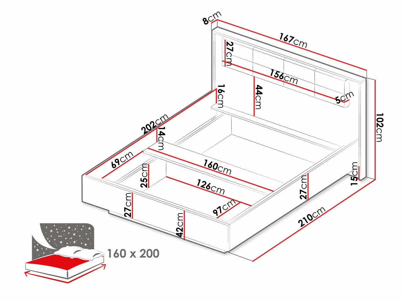 Postelja Flodale 103 (Ne)