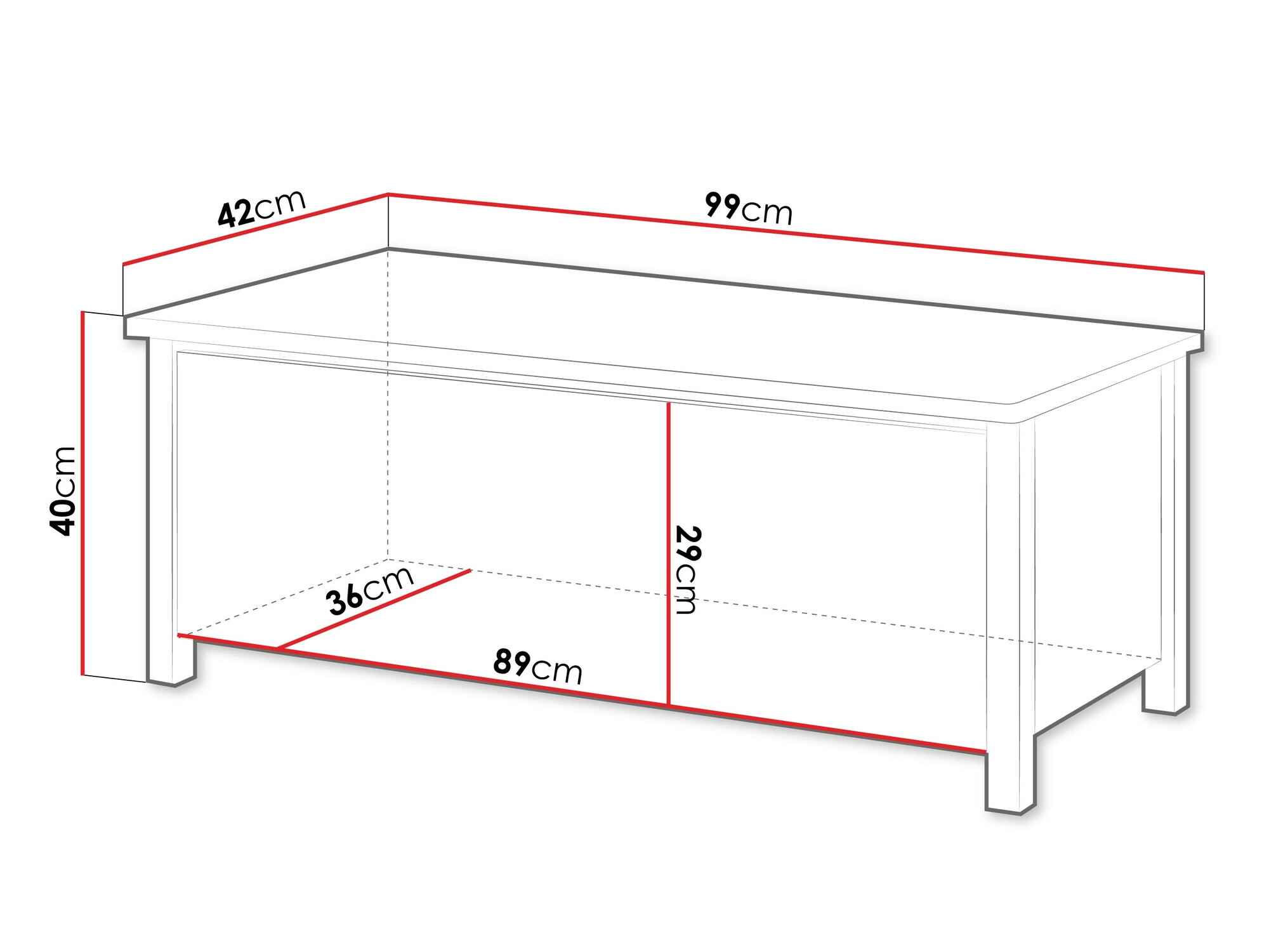 Škatla za shranjevanje Romelbo 143 (Bela + Hrast)