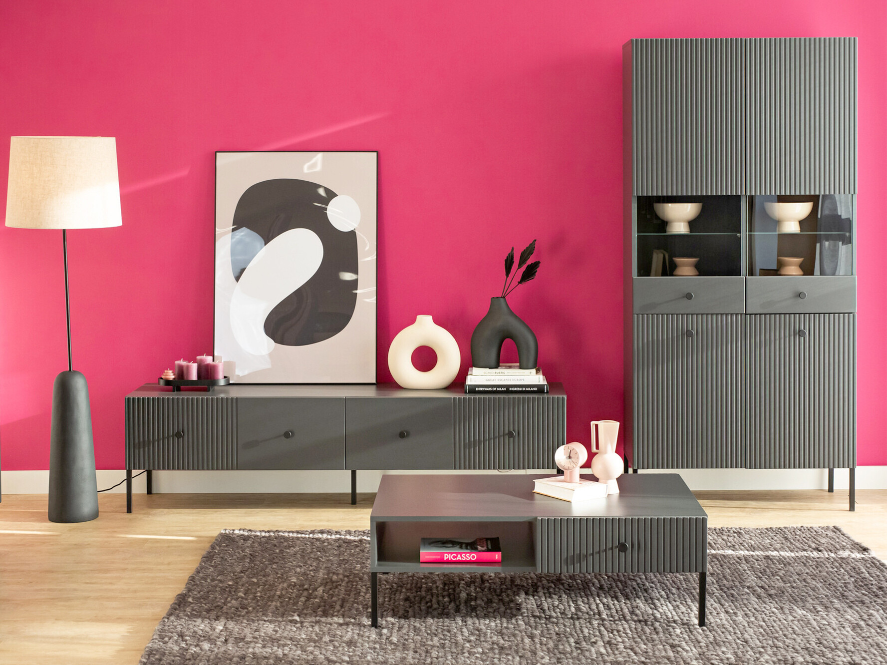 Klubska mizica Etliva 103 (Antracit)