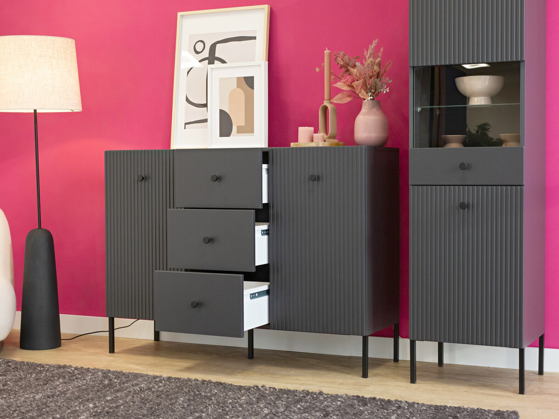 Komoda Etliva 101 (Antracit)