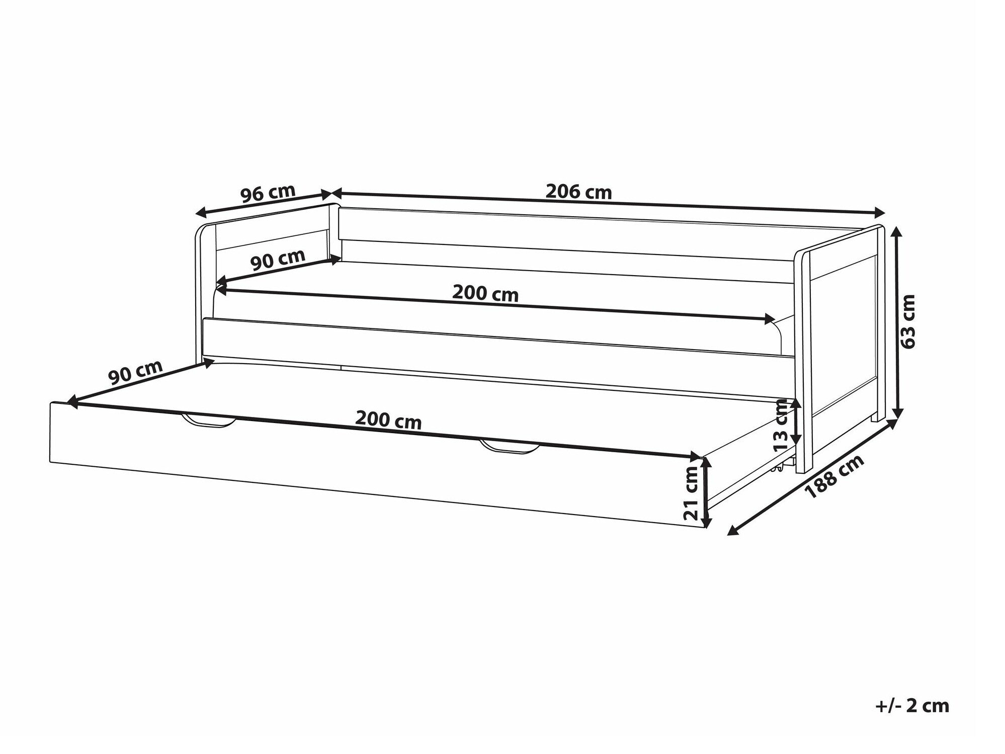 Postelja Berwyn 2301 (Svetel les)