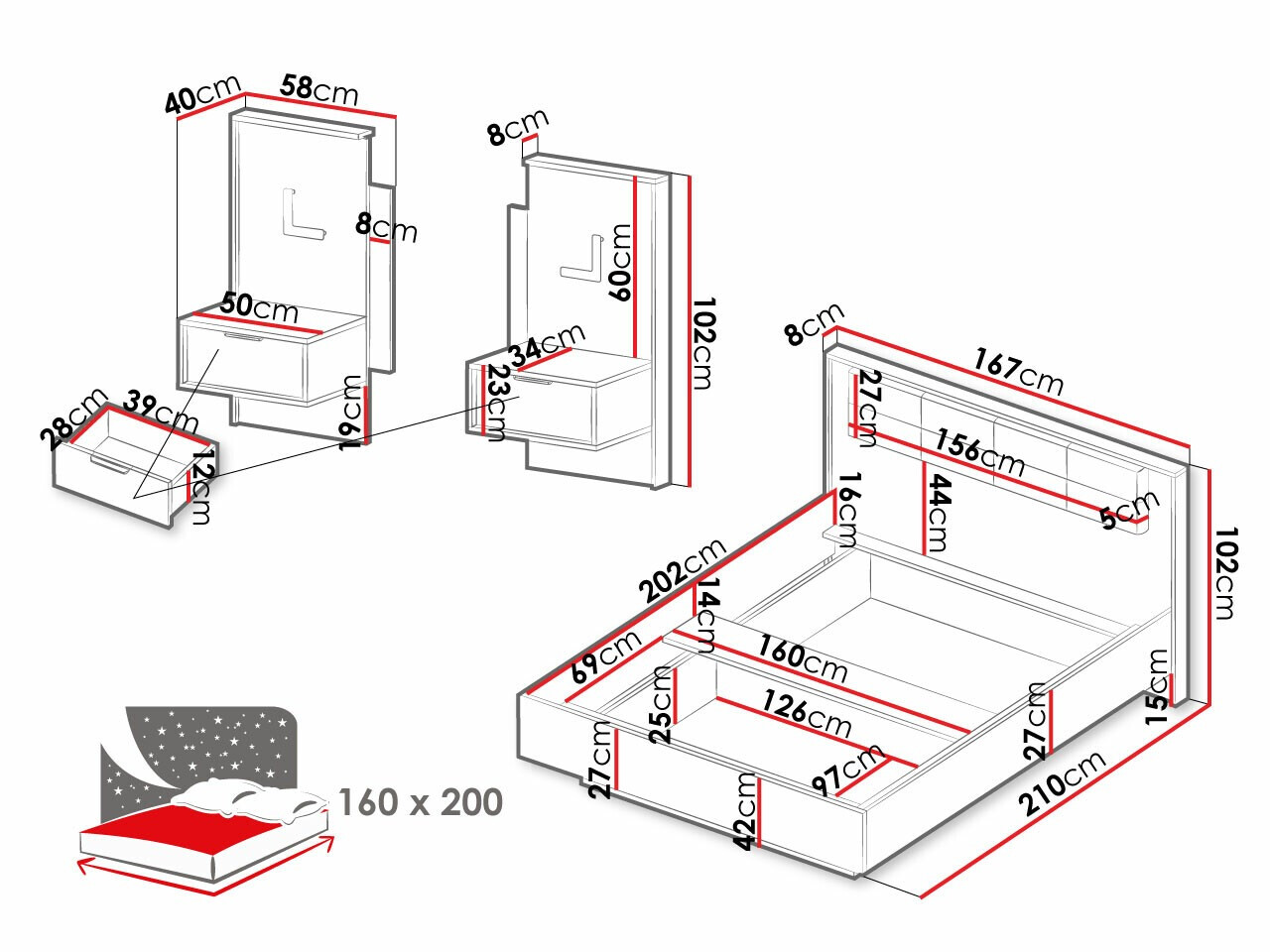 Postelja Flodale 103 (Ja)