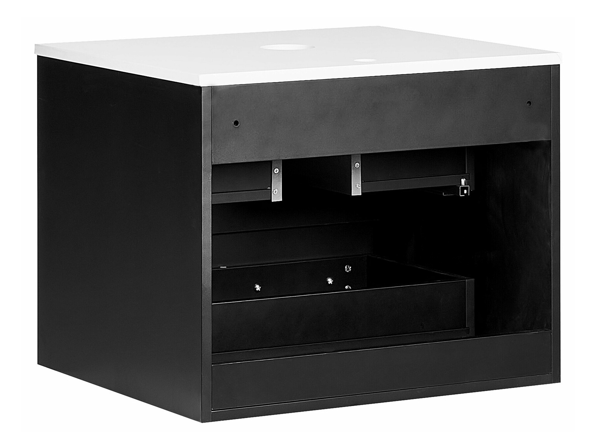 Viseča kopalniška omarica za umivalnik Berwyn 2305 (Črna)