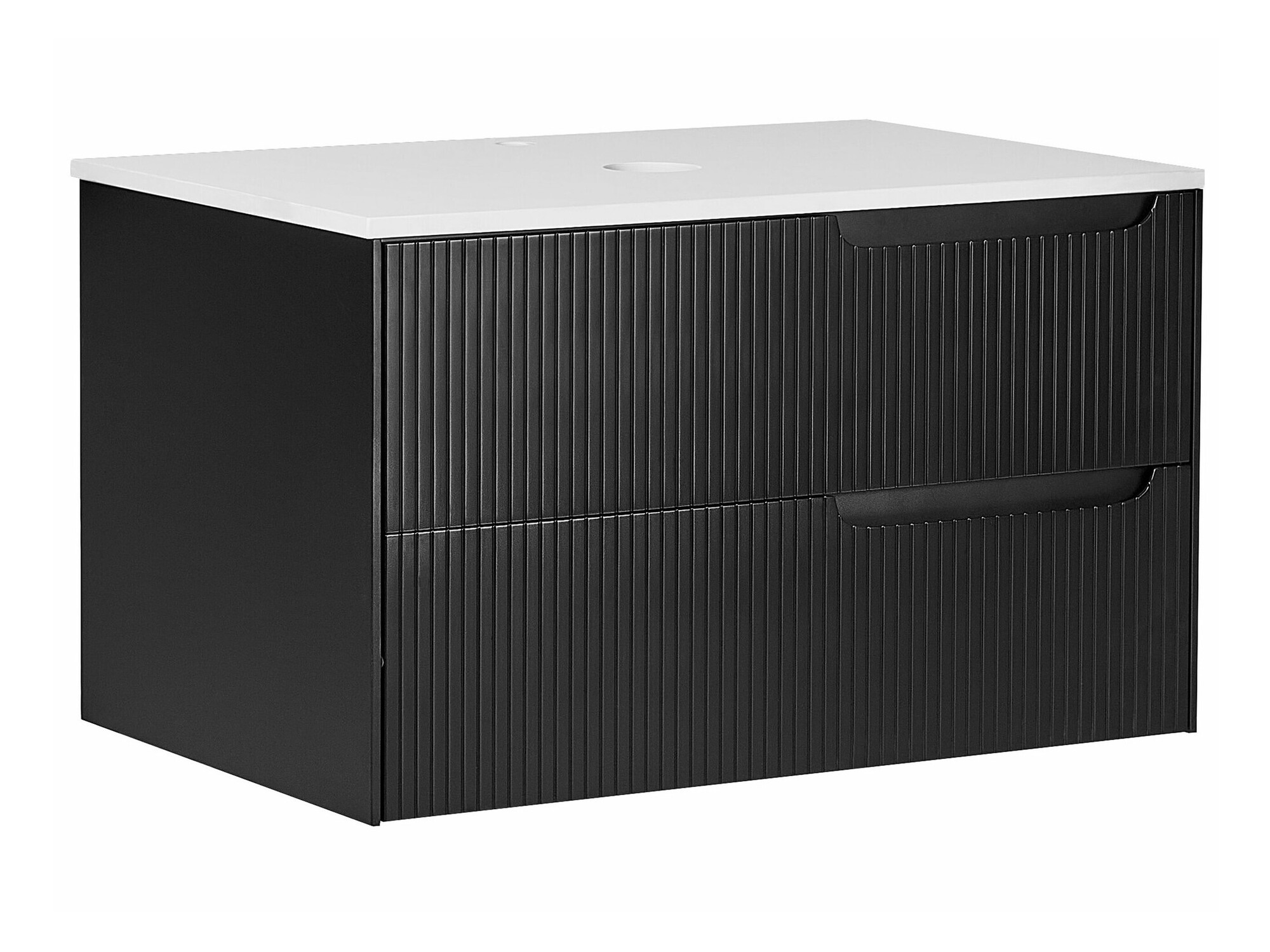 Viseča kopalniška omarica za umivalnik Berwyn 2307 (Črna)