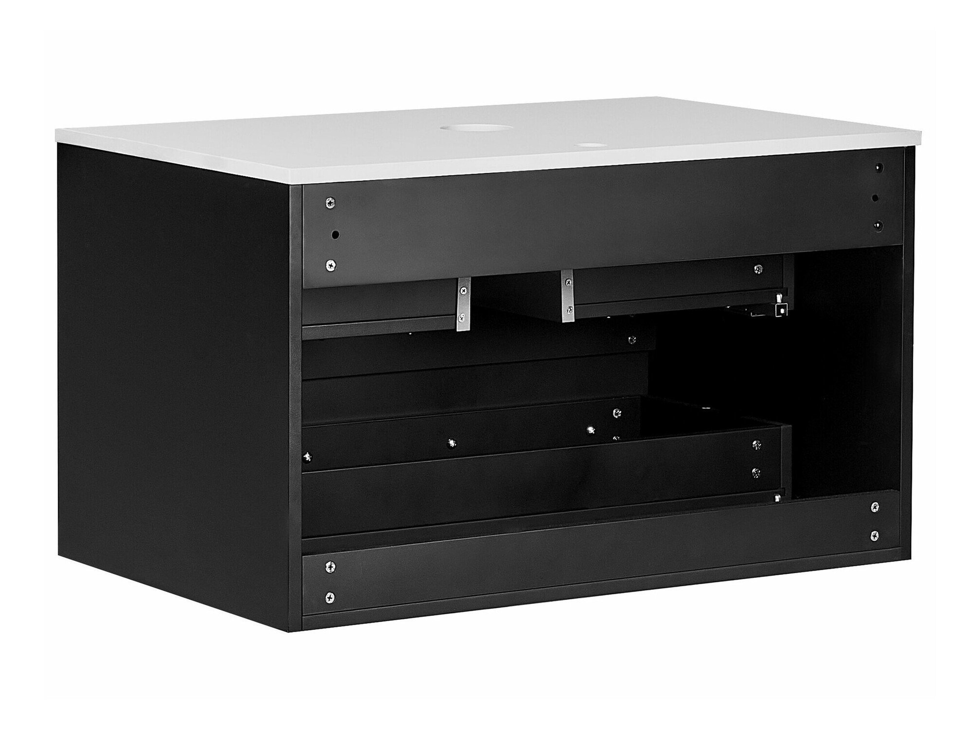 Viseča kopalniška omarica za umivalnik Berwyn 2307 (Črna)