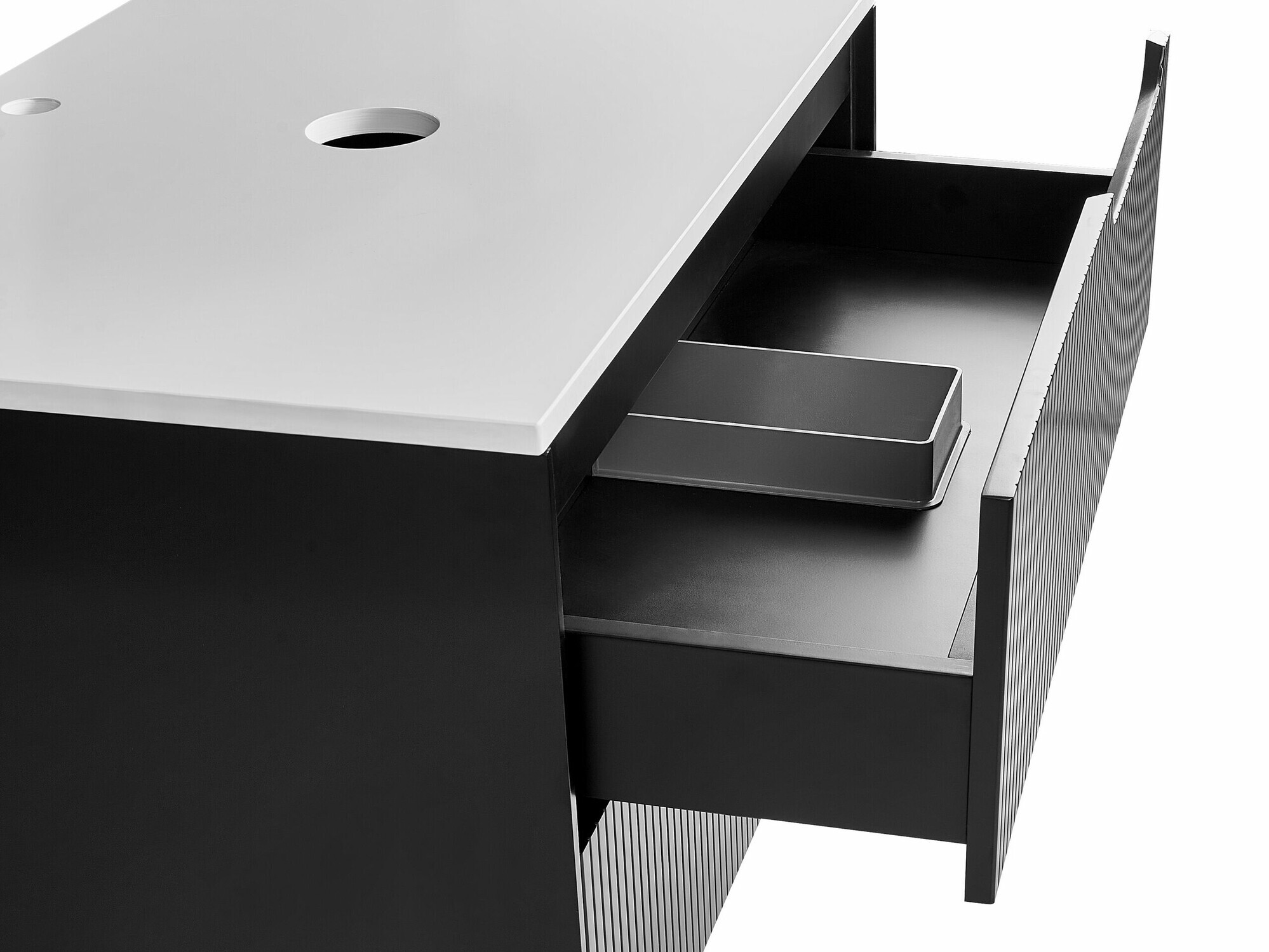 Viseča kopalniška omarica za umivalnik Berwyn 2307 (Črna)