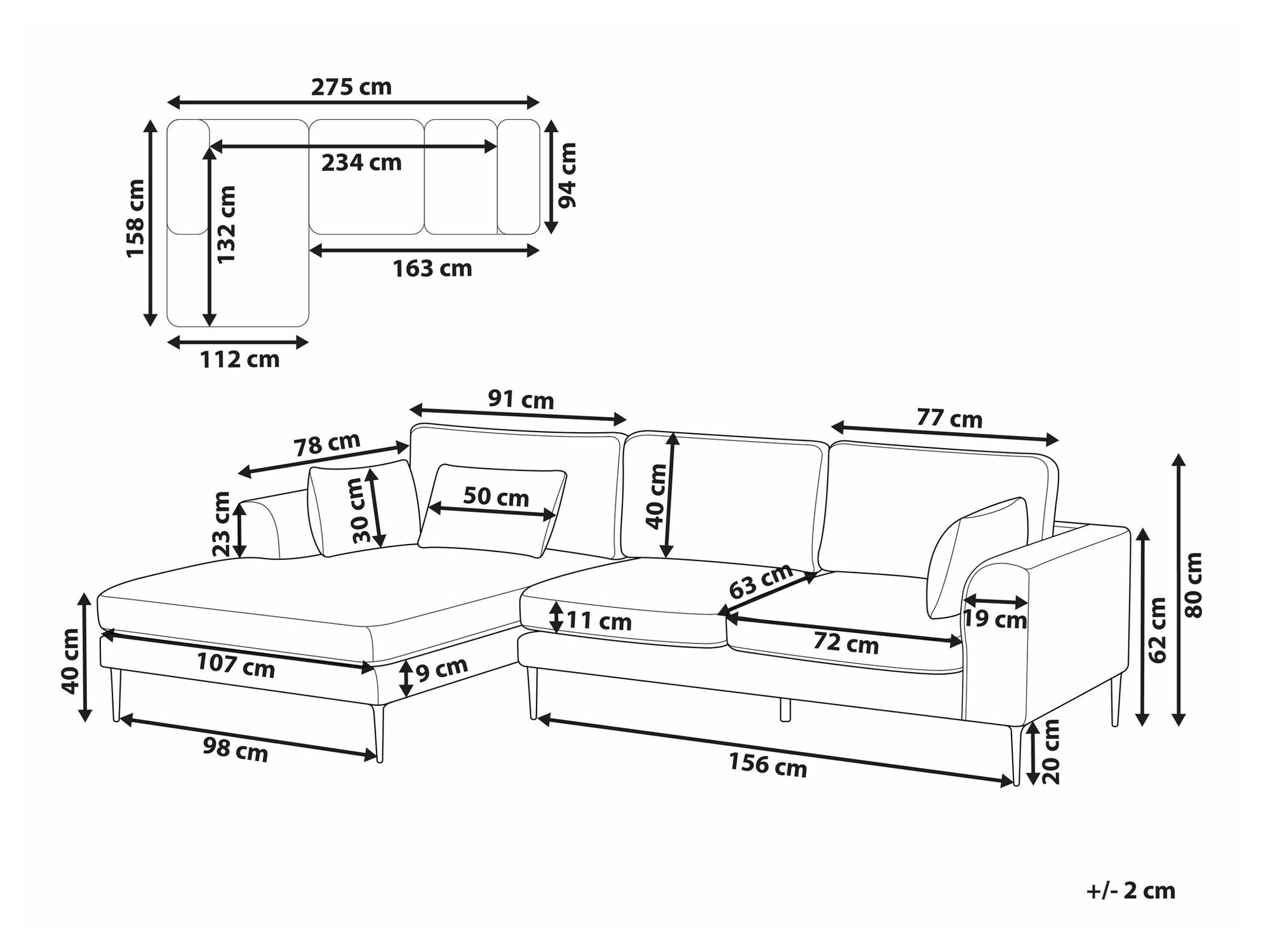 Kotna garnitura Berwyn 2319 (Siva)