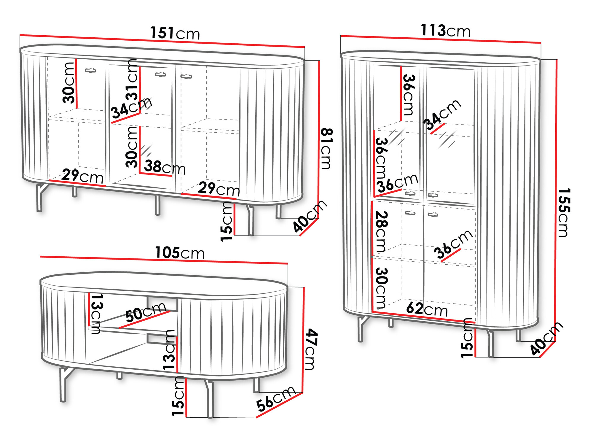 Komplet za dnevno sobo Novmono 122