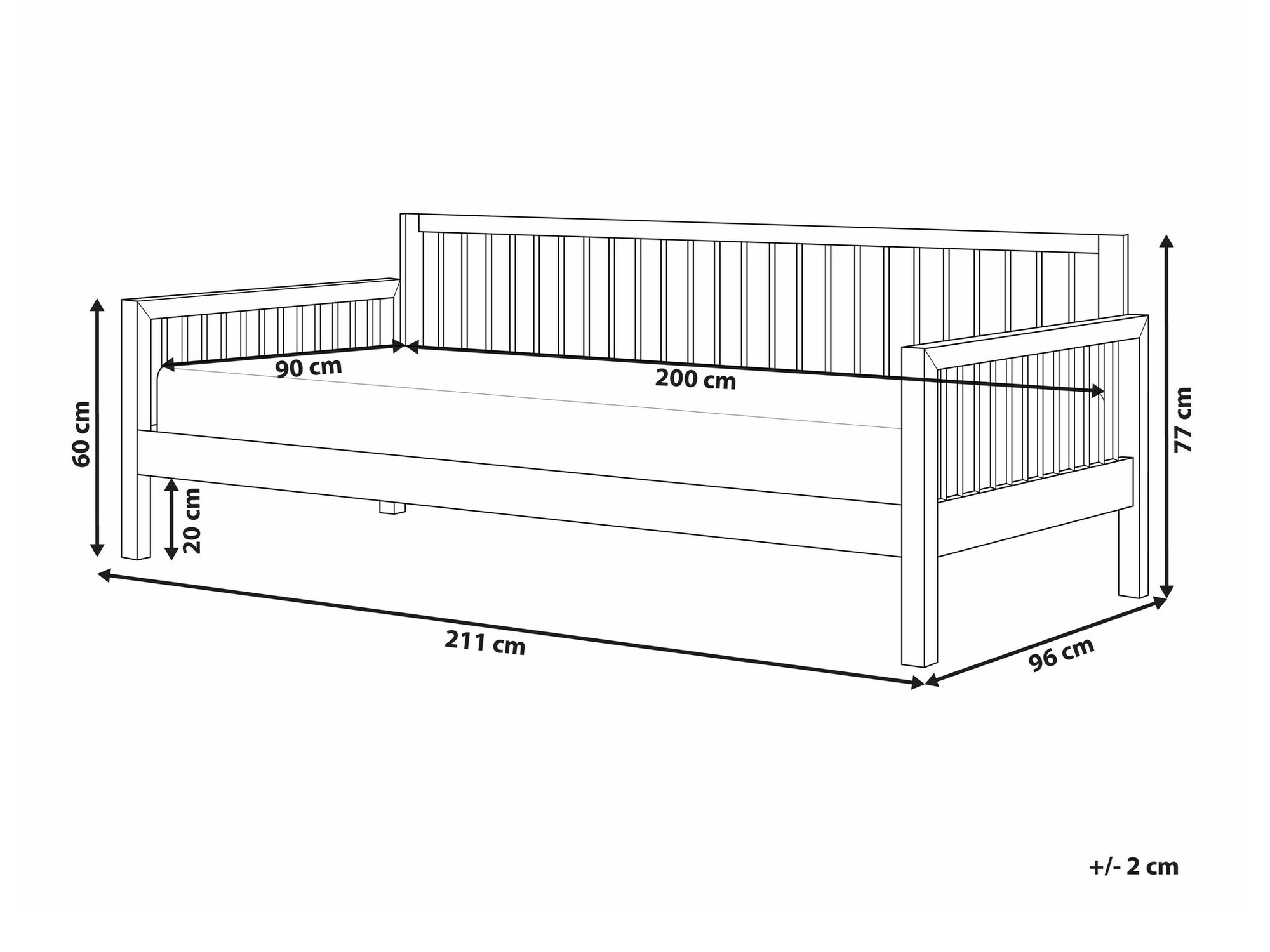 Postelja Berwyn 2533 (Svetel les)