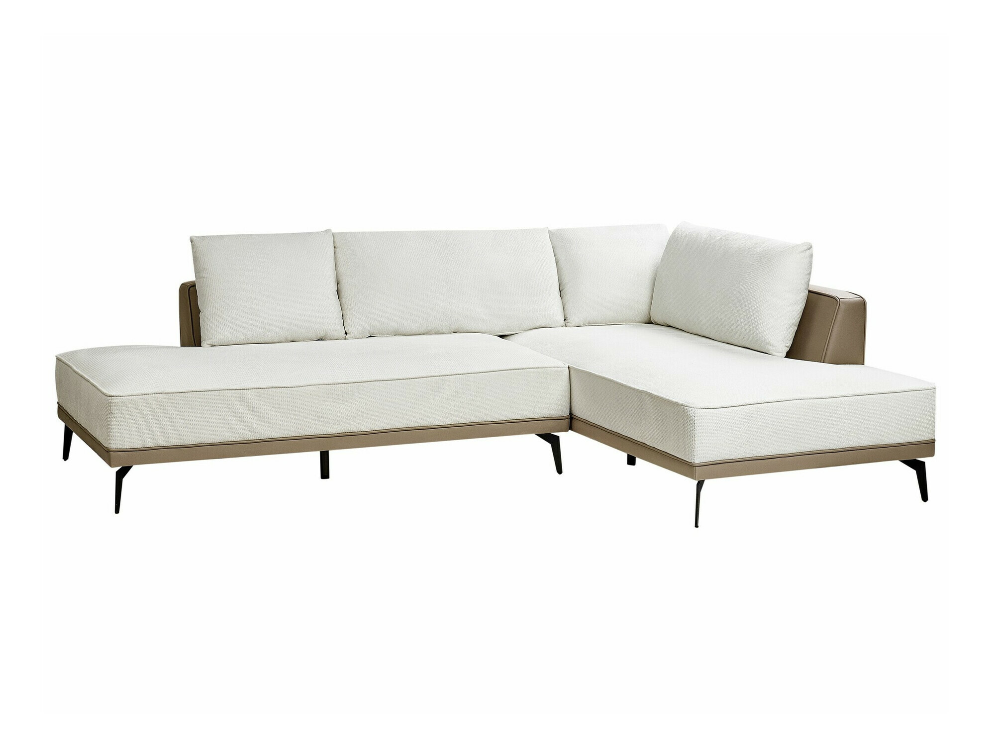 Modularna kotna sedežna garnitura Berwyn 2326 (Bela)