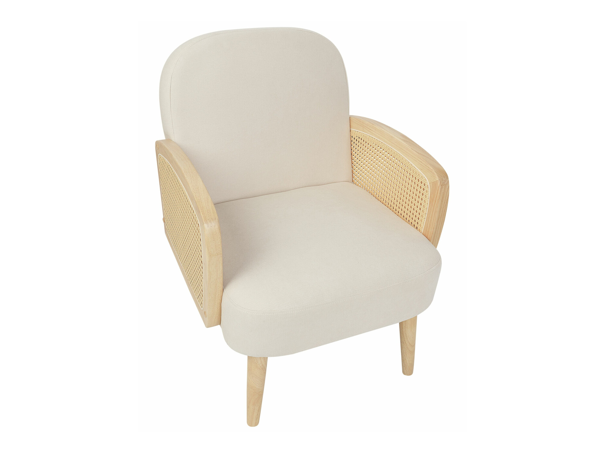 Fotelj Berwyn 2339 (Bež + Svetel les)