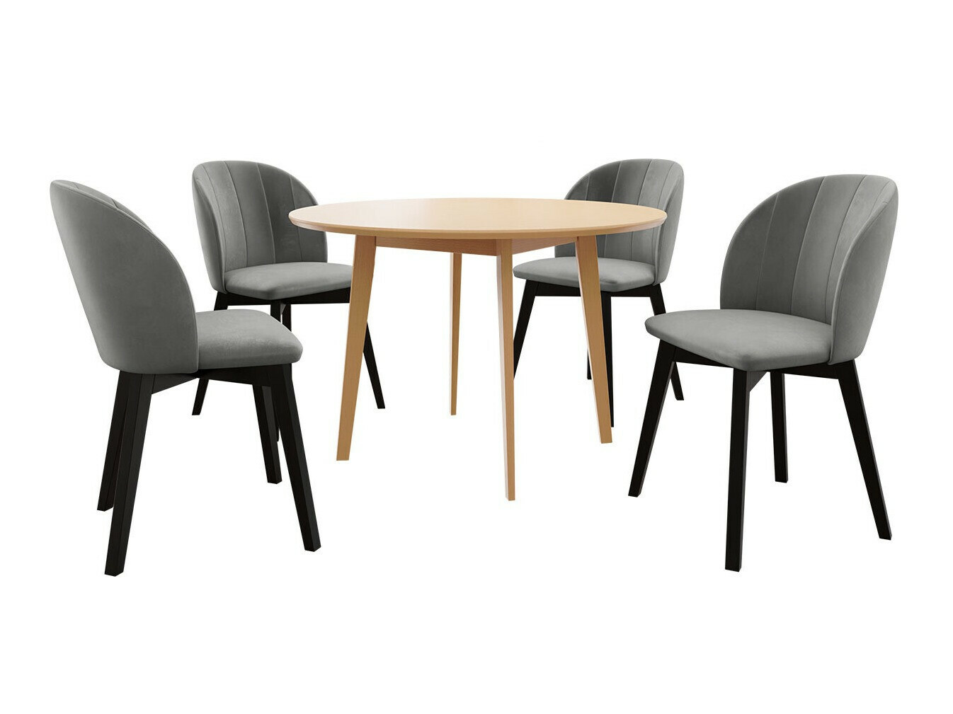 Jedilniški komplet Racine 136 (Rjava)