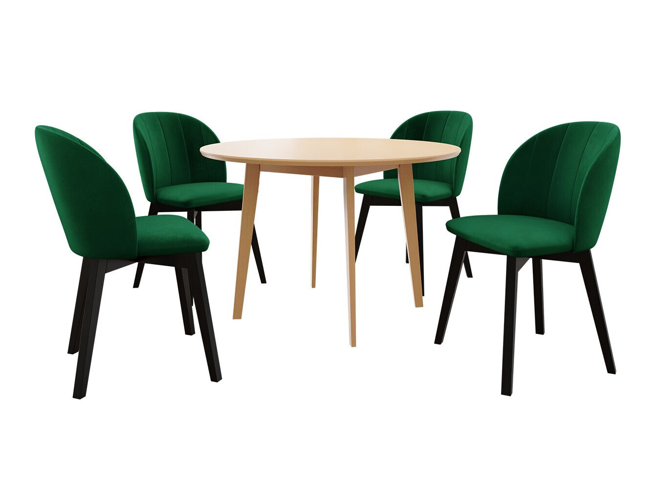 Jedilniški komplet Racine 136 (Rjava)