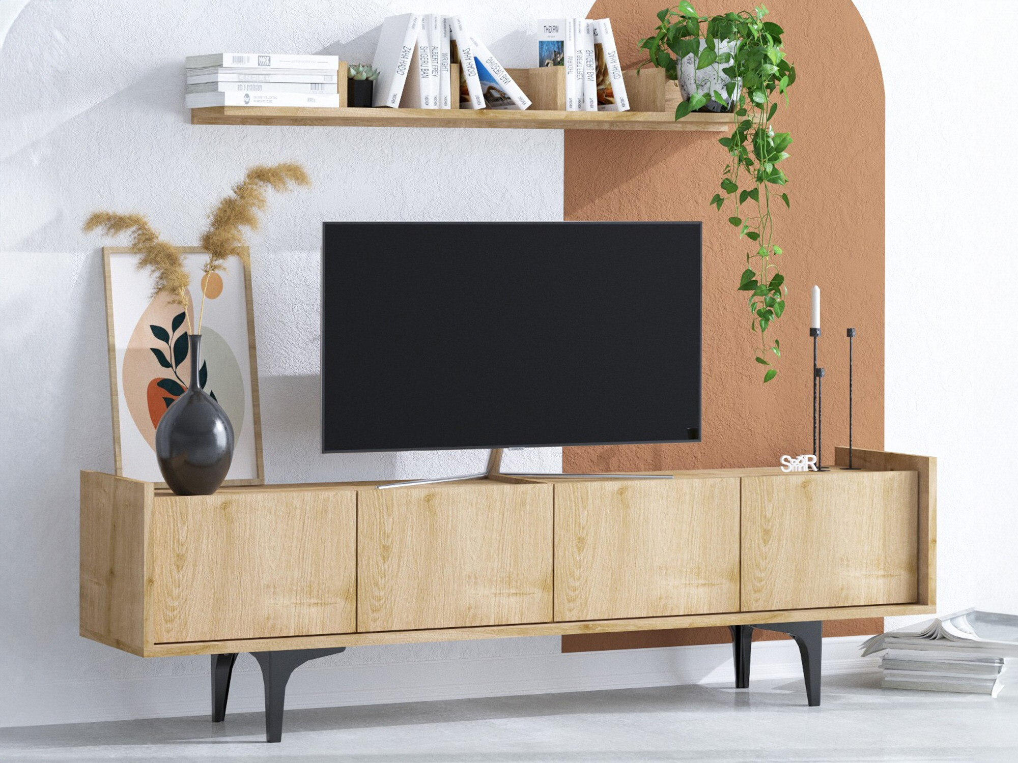 Komplet za dnevno sobo Sonliro 134 (Hrast)