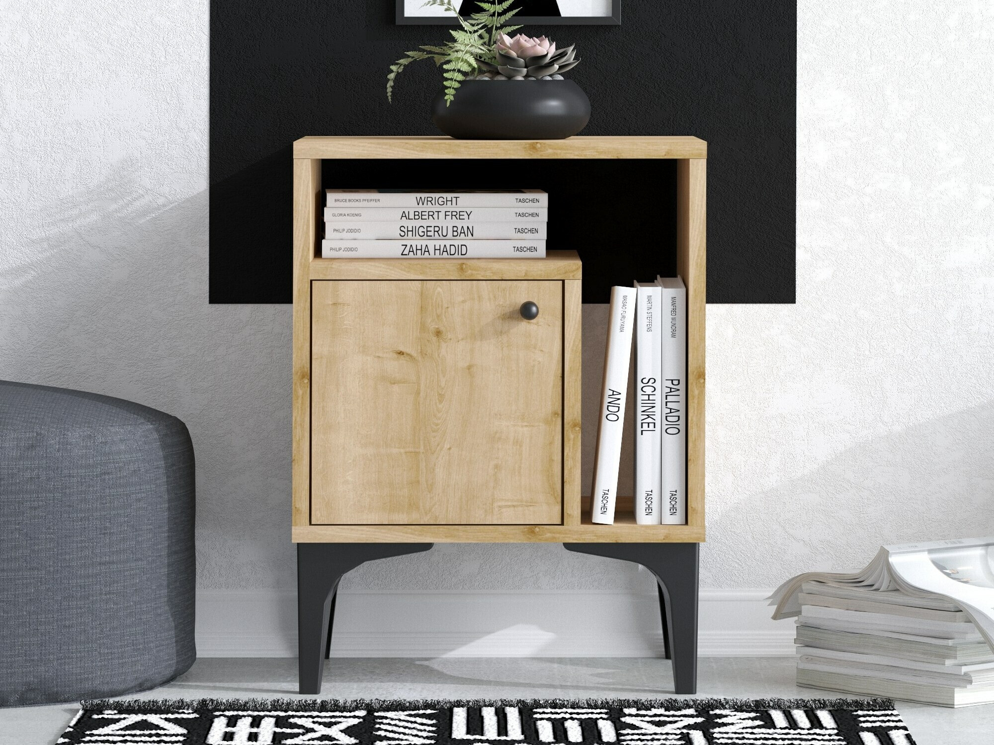 Nočna omarica Sonliro 136 (Hrast)