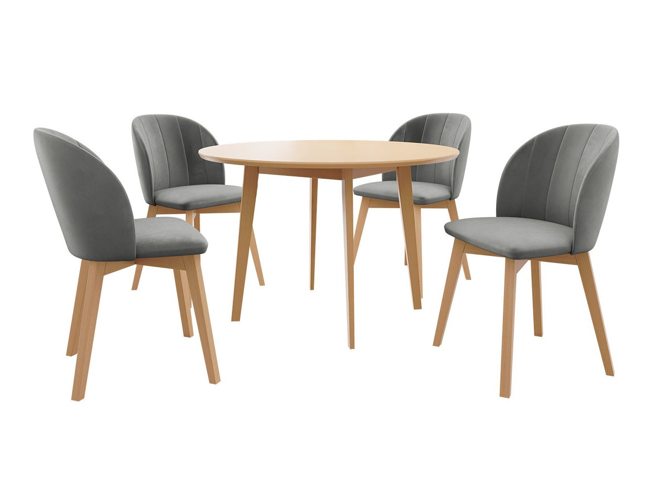 Jedilniški komplet Racine 136 (Rjava)