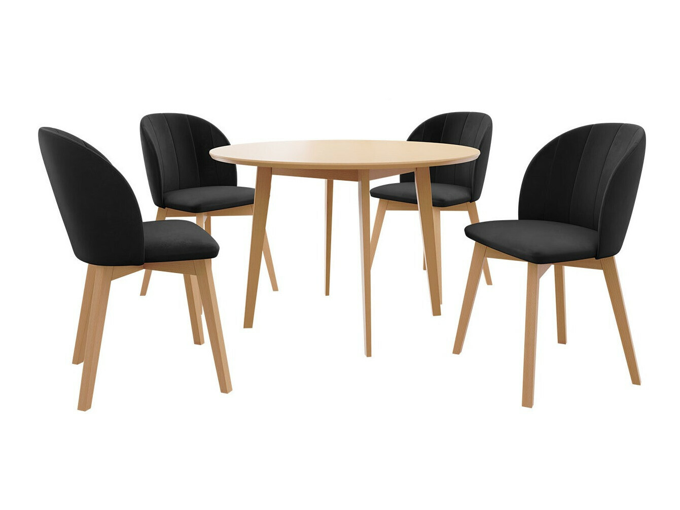 Jedilniški komplet Racine 136 (Rjava)