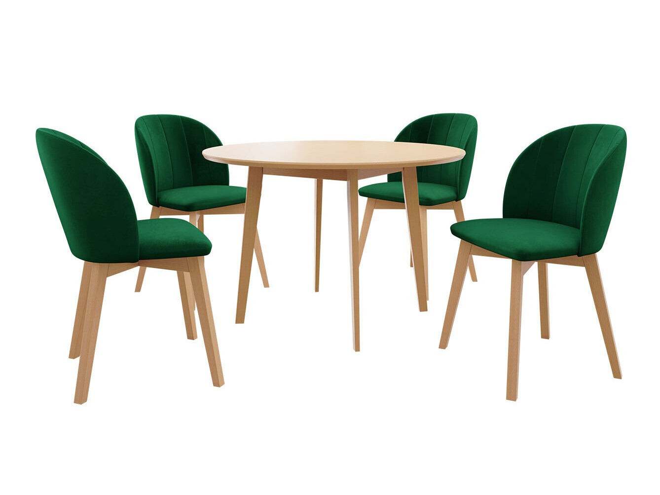 Jedilniški komplet Racine 136 (Rjava)