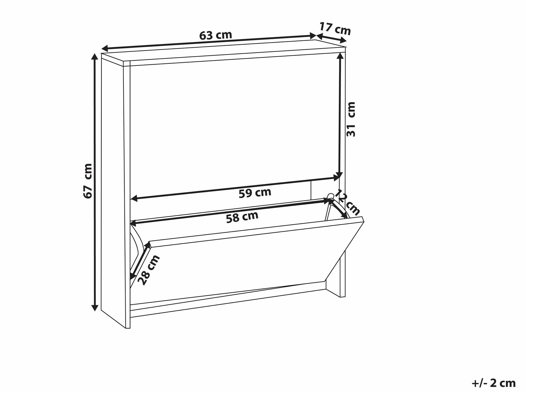 Omarica za čevlje Berwyn 2352 (Črna)