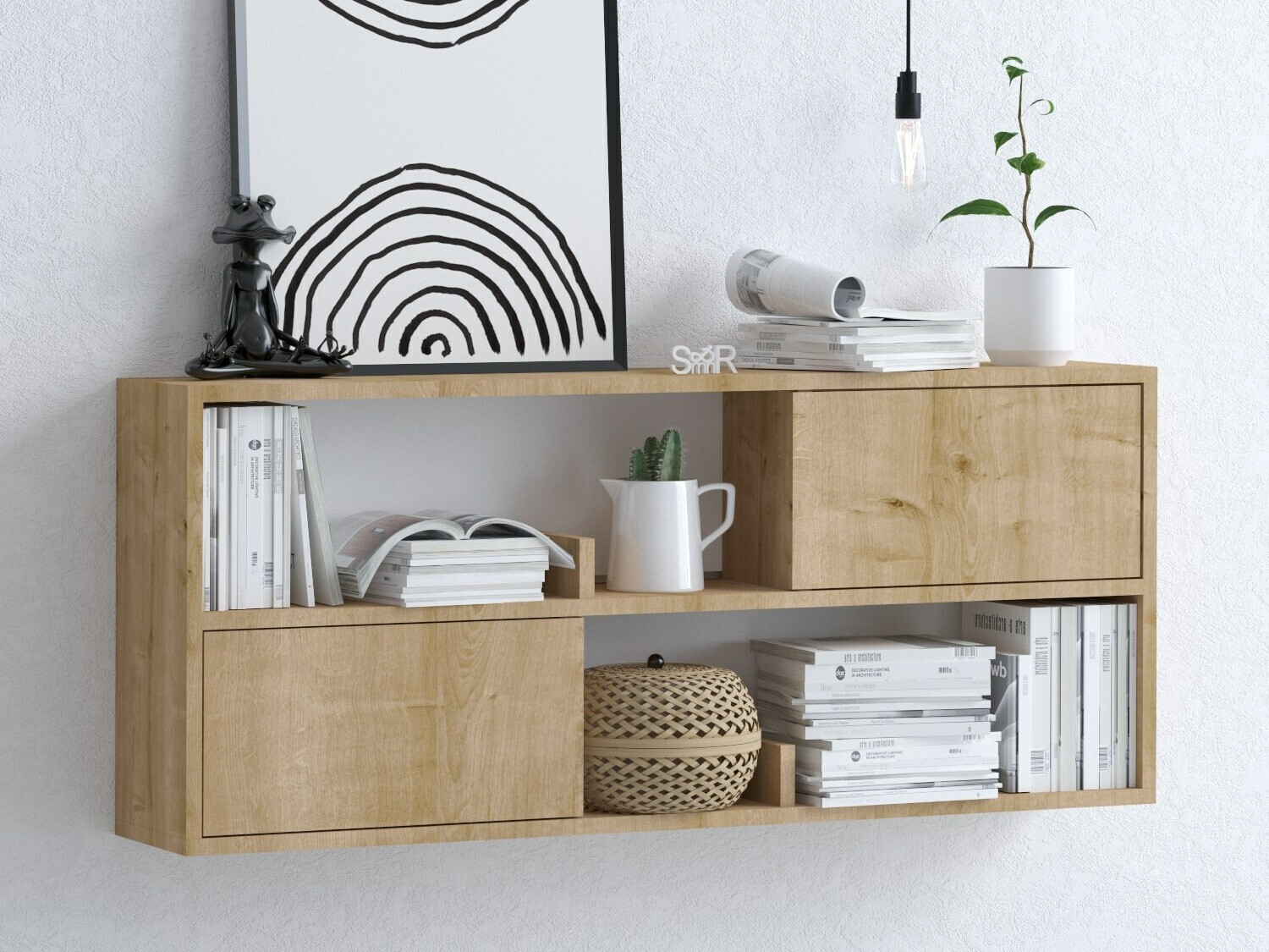 Stenska polica Sonliro 147 (Hrast)