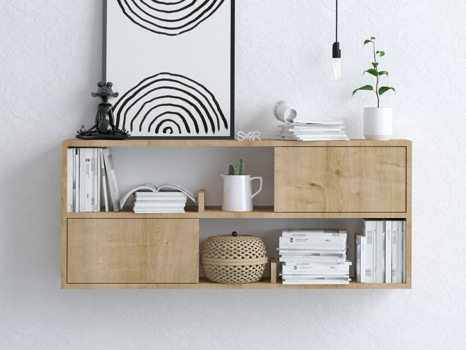 Stenska polica Sonliro 147 (Hrast)