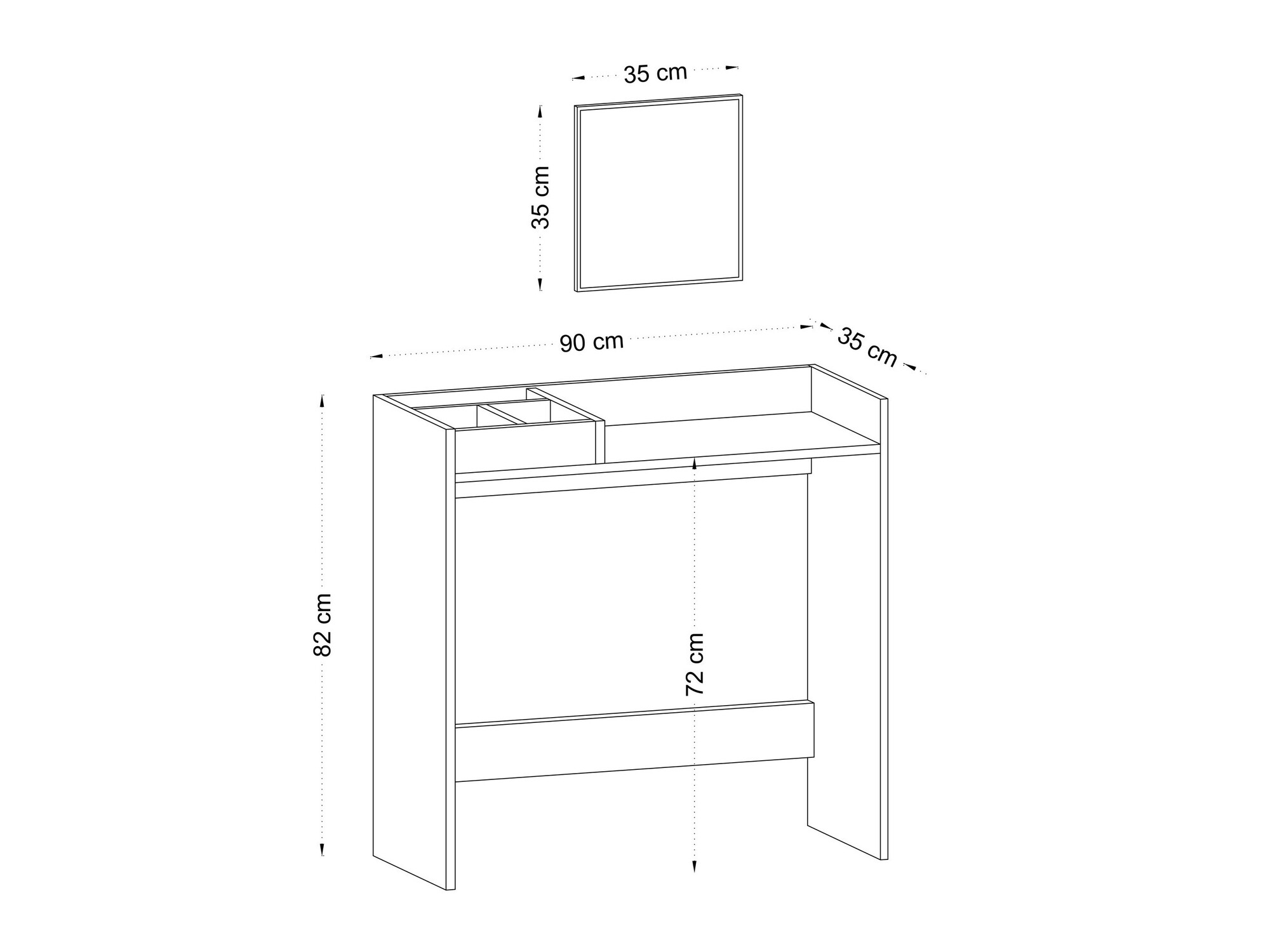 Toaletna mizica Sonliro 148